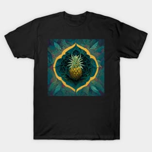 Pineapple vibrant mandala pattern T-Shirt